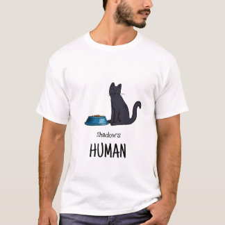 Svart katt-tröja t shirt