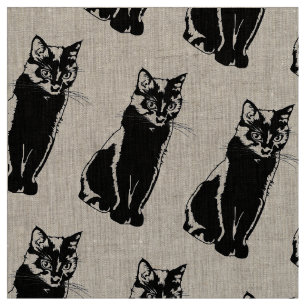 Svart katt tyg