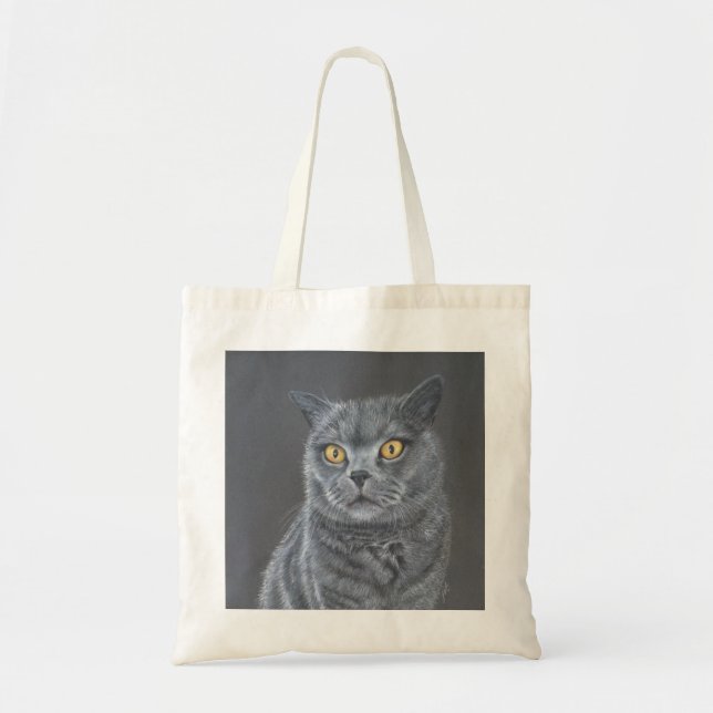 Svart katt  tygkasse (Framsidan)