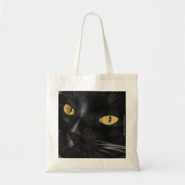 Svart katt tygkasse (Framsidan)