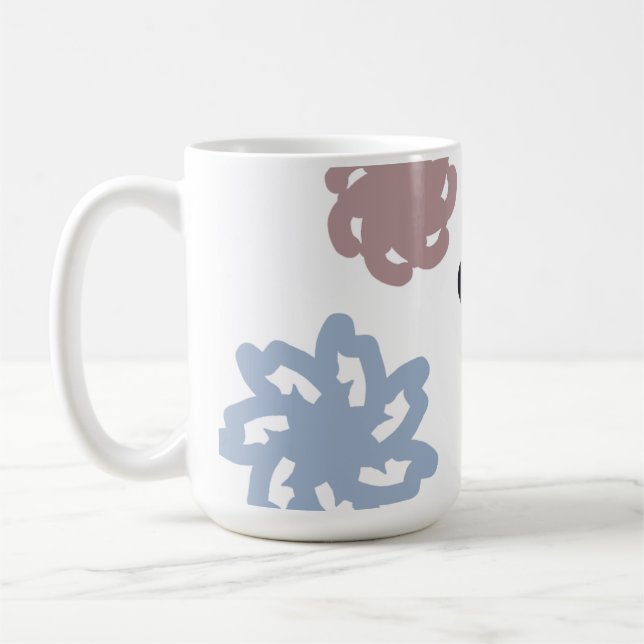 Svart katt-vinter  kaffemugg (Vänster)