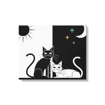 Svart katt, vit katt