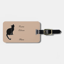 Svart kattbagagemärkre