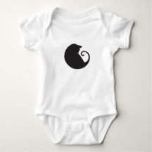 Svart kattBodysuit