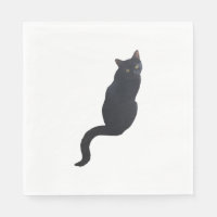 Svart kattdesign