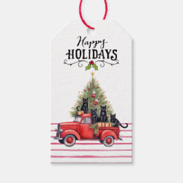 Svart kattjul för Cat Lovers Presentetikett