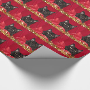 Svart kattjul presentpapper
