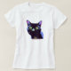 Svart kattklubbt-skjorta stil tröja (Design framsida)