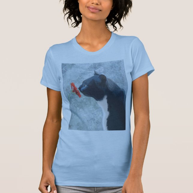 Svart kattlövblomma tee (Framsida)