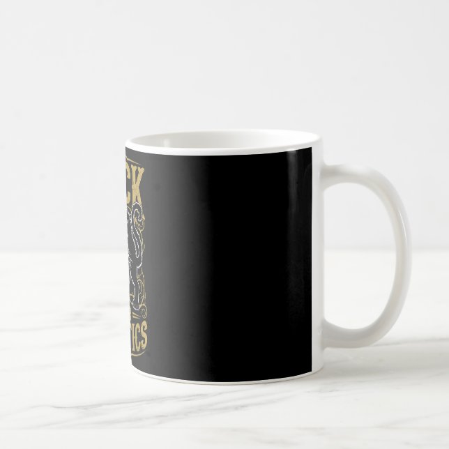 Svart kattlycka är för kättarhäxor  kaffemugg (Höger)