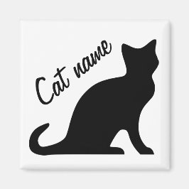 Svart kattmagneter | Anpassningsbart sällskapsdjur Magnet