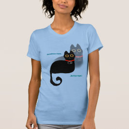 Svart kattminne T-Shirt