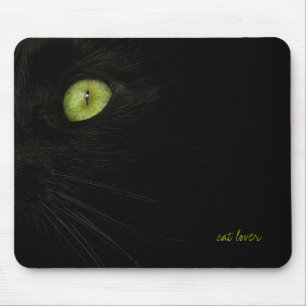 Svart kattmousepad musmatta