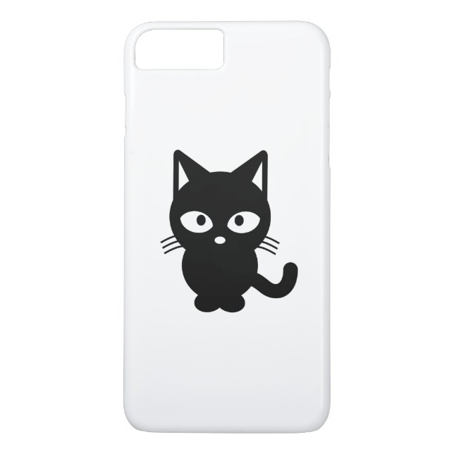 Svart kattserie Case-Mate iPhone skal (Baksida)