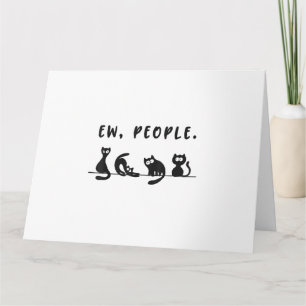 Svart kattskjorta, roliga kvinnor... nya människor kort