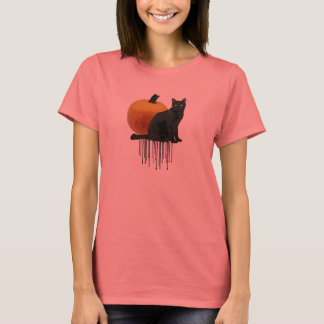 svart kattskörd t shirt