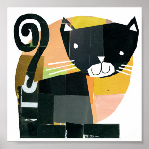 Svart kattspökar poster