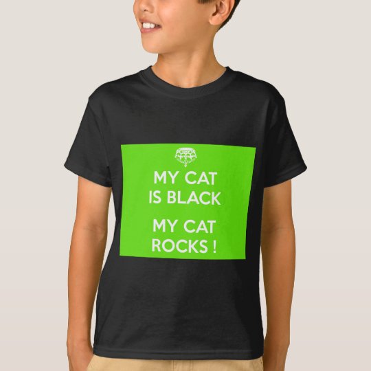 Svart kattstenar t shirts