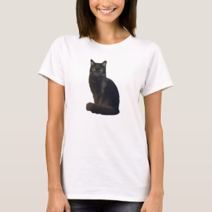 Svart kattuppfödning intensivt Jag tittar på di T Shirt