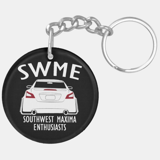 Svart Keychain (Vänster Baksida)