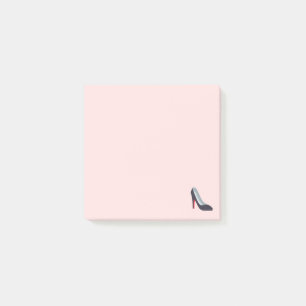 Svart kickhäl Emoji Post-it Block