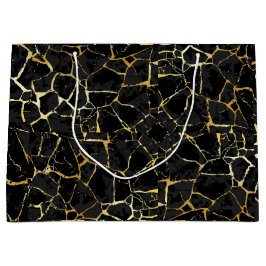 Svart Kintsugi Guldåder 