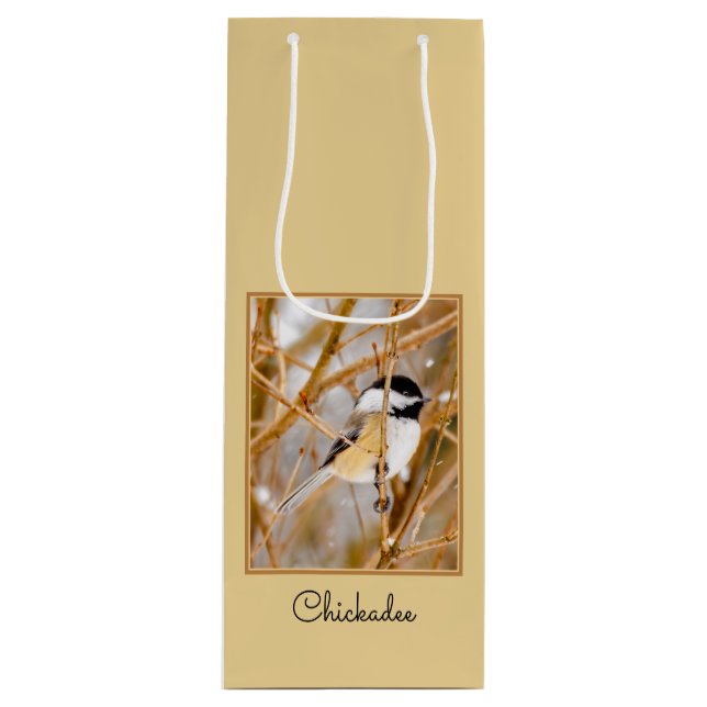 Svart-klädd chickadee - originalfoto (Framsidan)