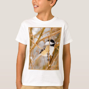 Svart-klädd chickadee - originalfoto t shirt