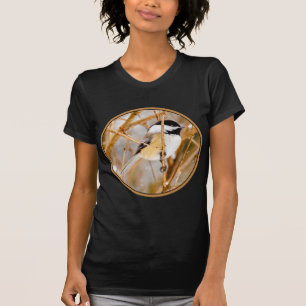 Svart-klädd chickadee - originalfoto t shirt