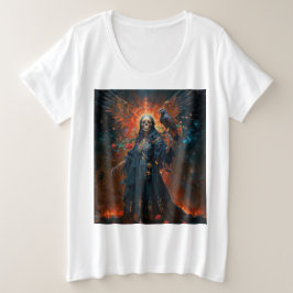 Svart Klänning Santa Muerte T Shirt
