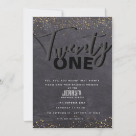 Svart klassisk inbjudan