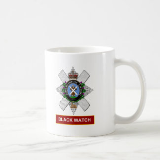 Svart klocka kaffemugg