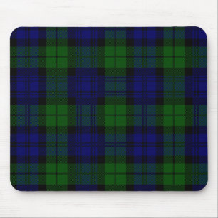 Svart klockaTartan Mousepad för skott Musmatta