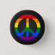 Svart knapp för LGBT-fredstecken (Framsida)