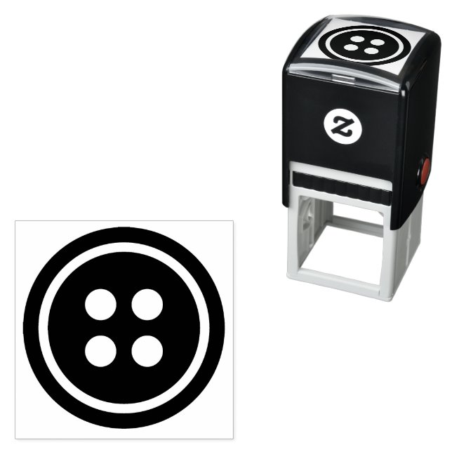 Svart knapp självfärgande stämpel (In Situ)