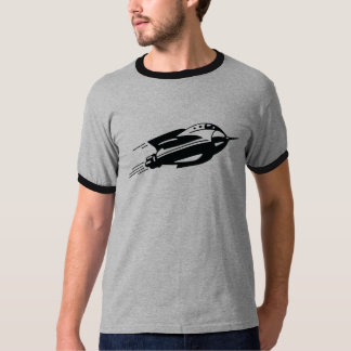 Svart knubbig skjorta för klassiker tee