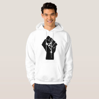 Svart knuten hand näve - Motstånd protest Hoodie