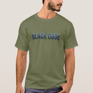 Svart Kod Mörk Logotyp T-shirt