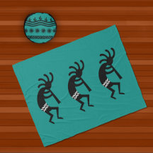 Svart Kokopelli Southwest Design