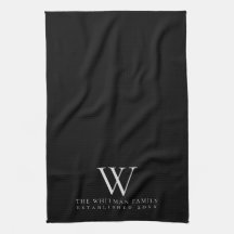 Svart köksköks i Family Monogram-Eleganten