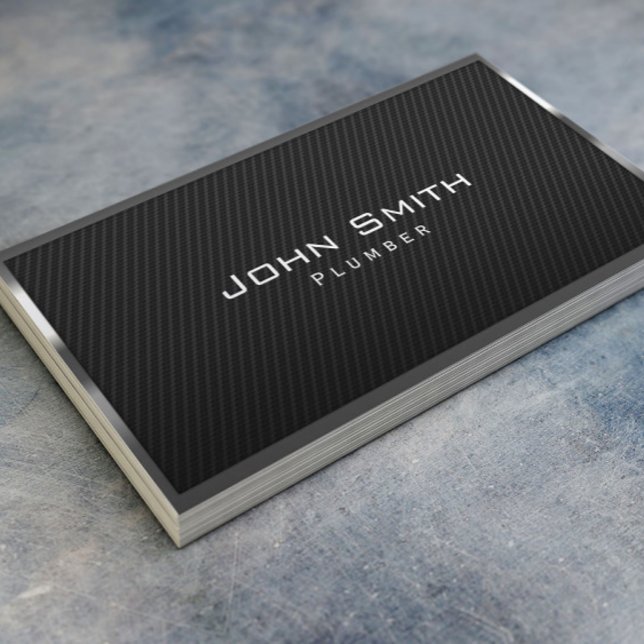 Svart kolfiberrörssystem för rörsystem visitkort (Skapare uppladdad)