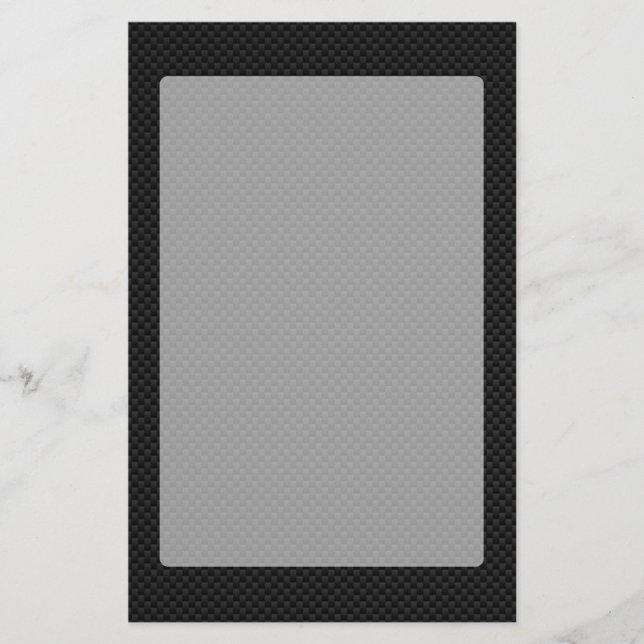 Svart kolfibertryck brevpapper (Framsida)