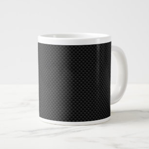 Svart kolfiberutskrift jumbo mugg