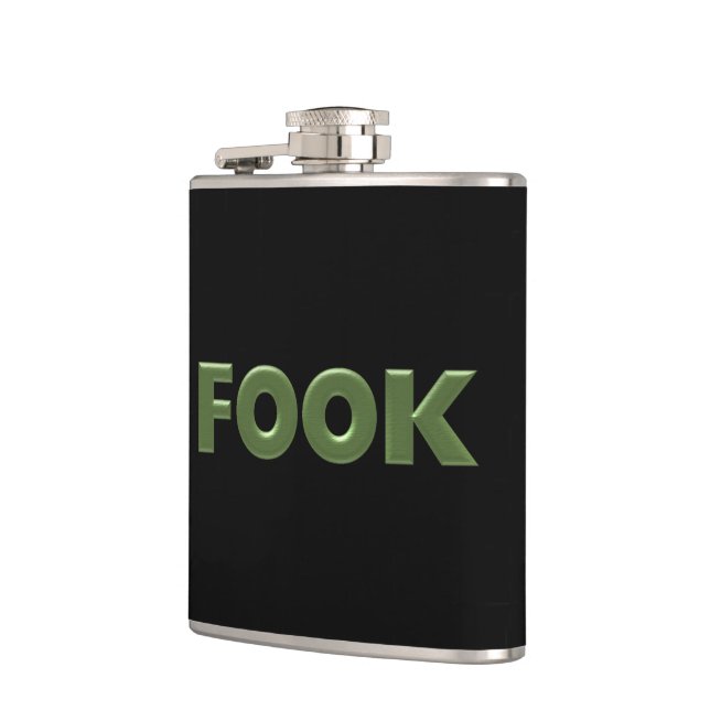 Svart kolv av fook fickplunta (Vänster)