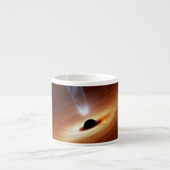 Svart konst för hålastronomiutrymme espressomugg (Framsidan)