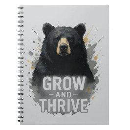 Svart konst för majstillväxt anteckningsbok