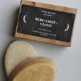 Svart kontrollpanelsmärke för personlig-soap fraktsedel