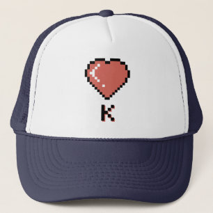 Svart kontur av Heart Kung Keps