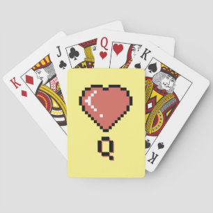 Svart kontur av hjärtdrottning casinokort