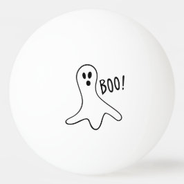 Svart kontur för Ghost Say Boo på Pingisboll